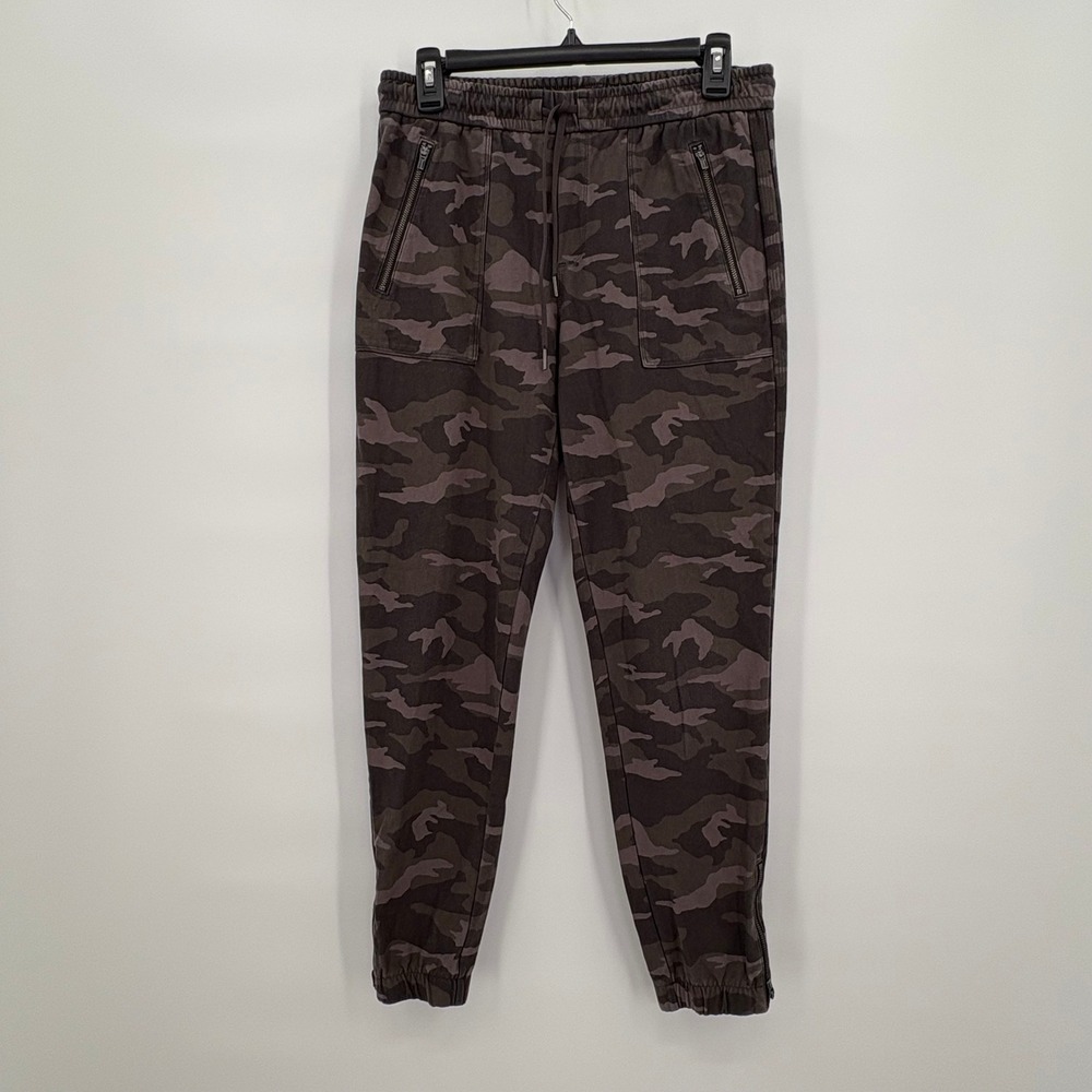 Athleta Farallon Camo Jogger Pants Womens 4 Camouflage Utility Pockets Green